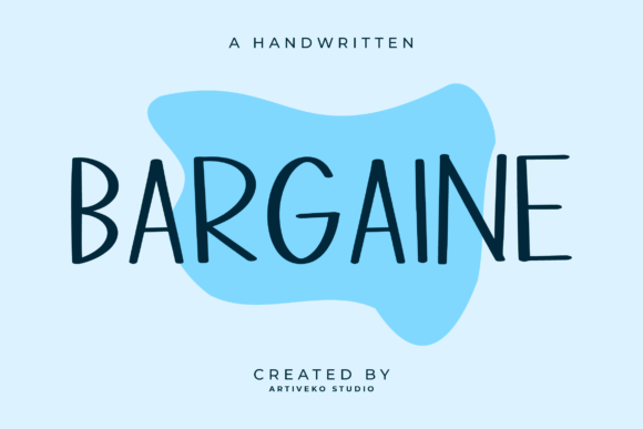 Bargaine: A Handwritten Font for Editorial Elegance