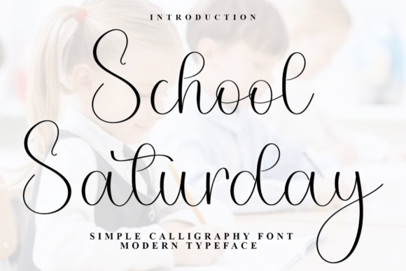 Bringing Joy to the Page: School Saturday as a Type Design Ally