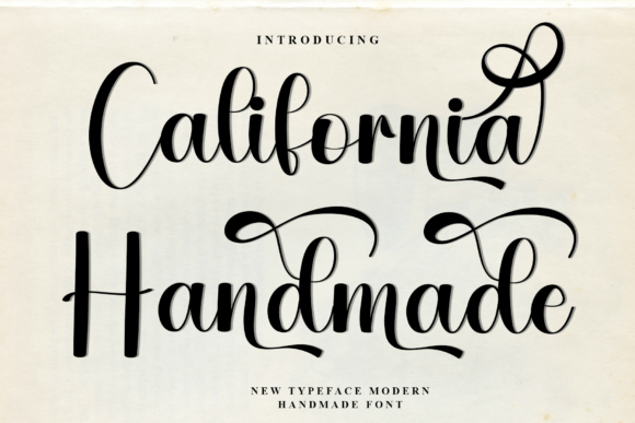 California Handmade: A Graceful Script for Editorial Design