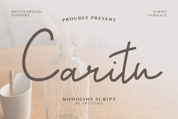 Caritu: A Script Font for Editorial Elegance