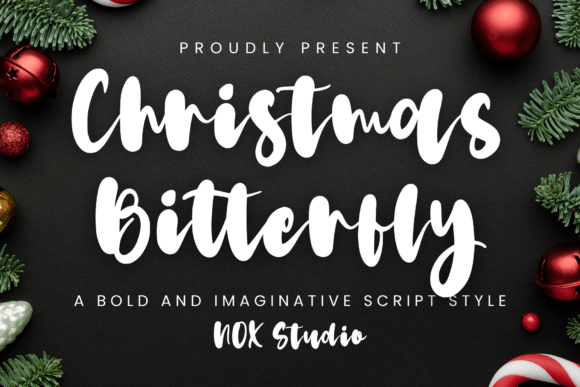 Christmas Bitterfly: A Font That Adds Festive Charm to Digital Design