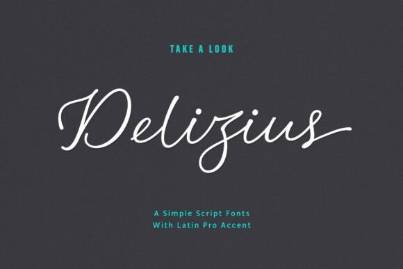Delizius Latin Pro: A Script Font for Handmade Magic