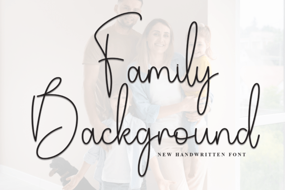 Family Background: A Script Font for Editorial Elegance