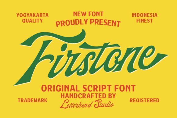 Firstone: A Bold Retro Script for Branding