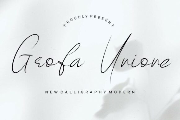 Grofa Unione: A Timeless Script Font for Crafters and Designers