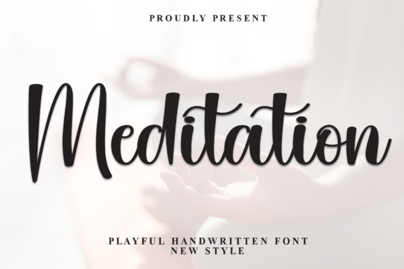 Meditation: A Script Font for Editorial Elegance