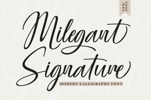 Milegant Signature: A Font for Digital Elegance