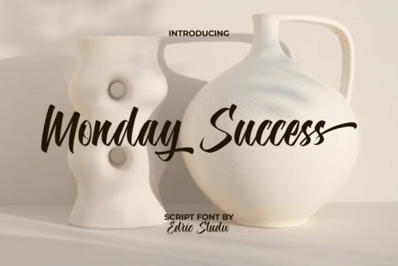 Monday Success: A Script Font for Modern Web Design