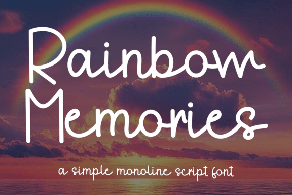 Rainbow Memories Font for Editorial Design