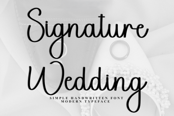 Signature Wedding: A Script Font with Heart and Readability