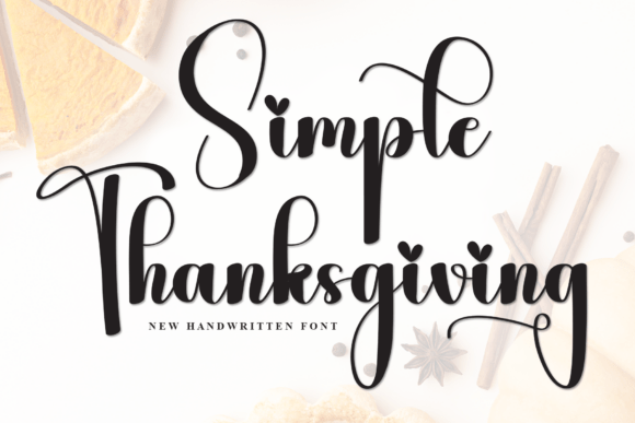 Simple Thanksgiving: A Script Font for Modern Web Design
