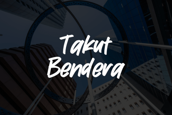 Takut Bendera: A Script Font for Creative Crafters
