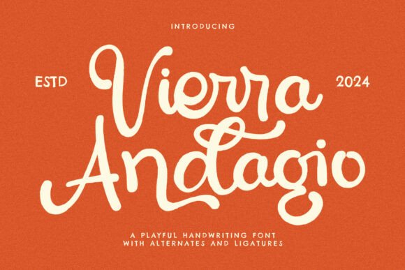 Vierra Adagio: A Nostalgic Script Font for Branding Projects
